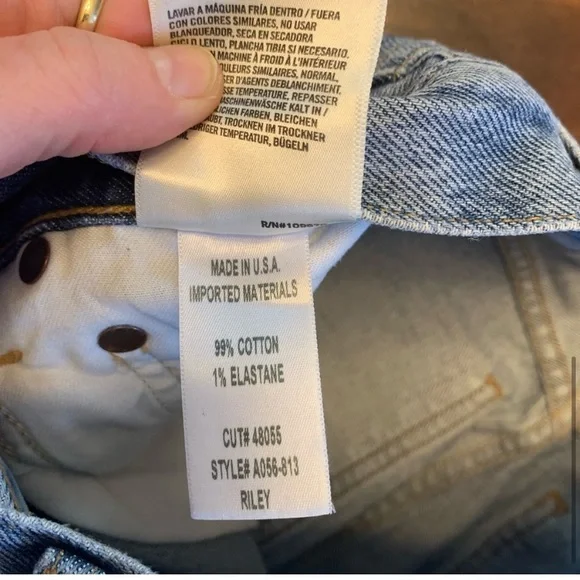 New Agolde Riley High Rise Crop - Picture 8 of 9